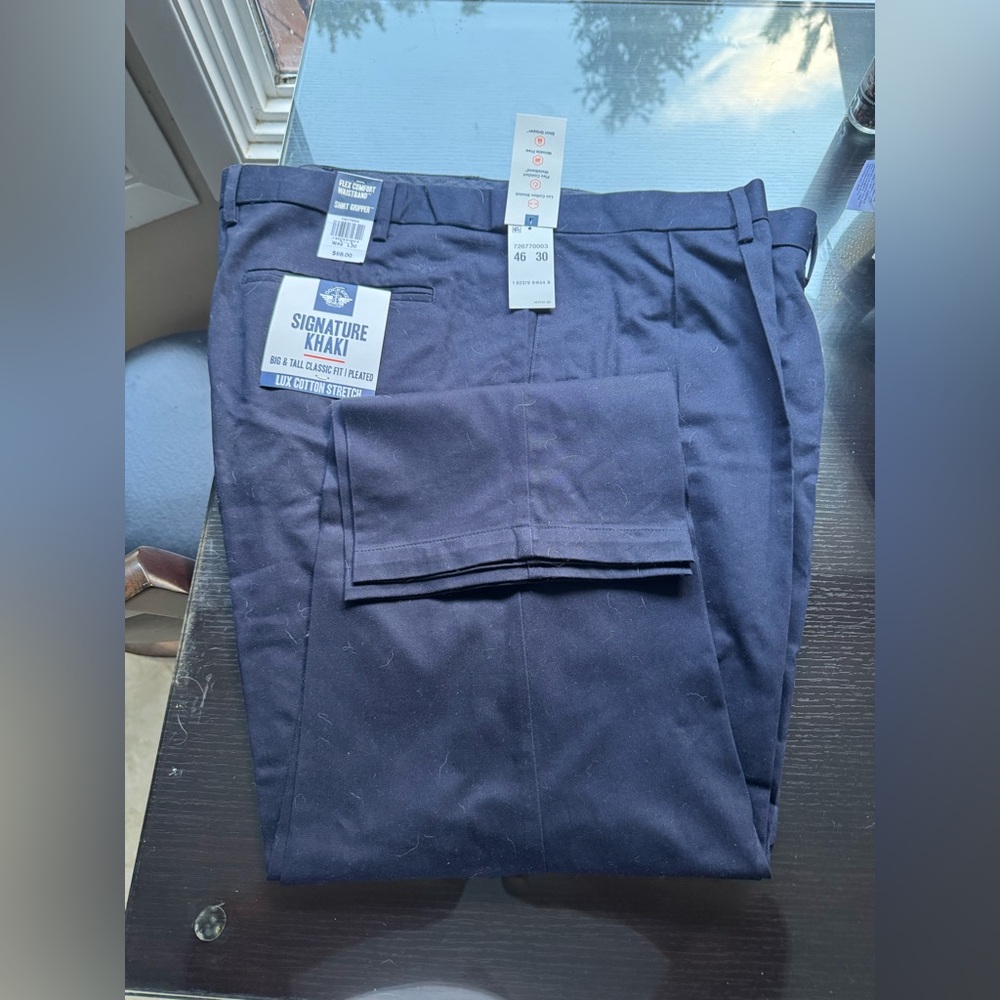Signature Men's Dark Blue Chinos